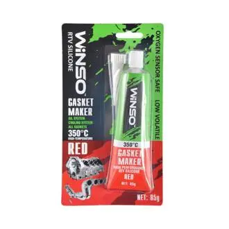 GASKET MAKER RED 85g +350⁰С Силіконовий герметик прокладок професійний червоний WINSO 310200