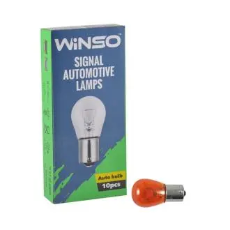12V PY21W 21W BA15s Amber 10шт.уп. WINSO 713120