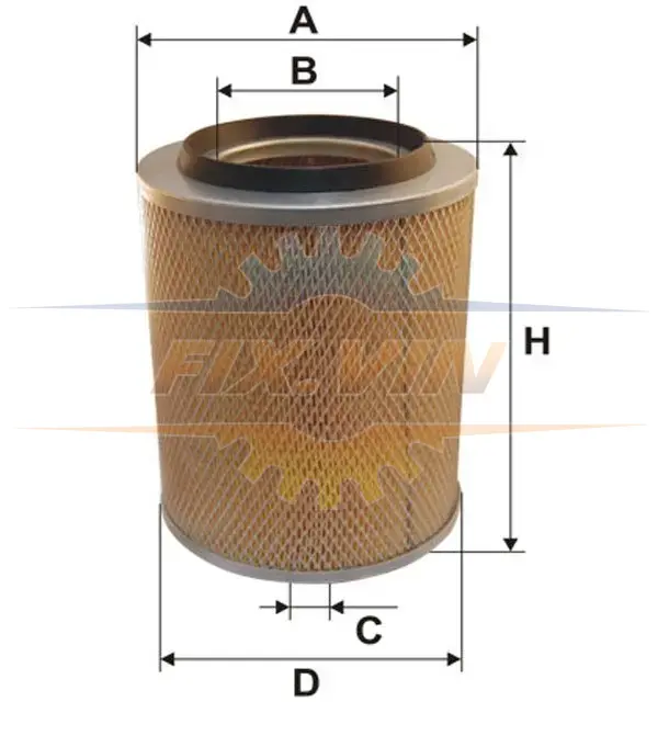 Фільтр повітряний /AM418 (вир-во WIX-FILTERS) WIX FILTERS 42482E (фото 1)