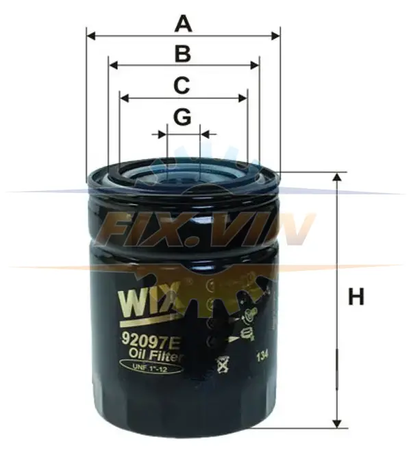 Фільтр масляний WIX FILTERS 92097E (фото 1)