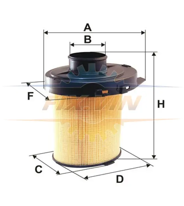 Фільтр повітряний CITROEN, PEUGEOT /AK246 (вир-во WIX-FILTERS) WIX FILTERS WA6033 (фото 1)