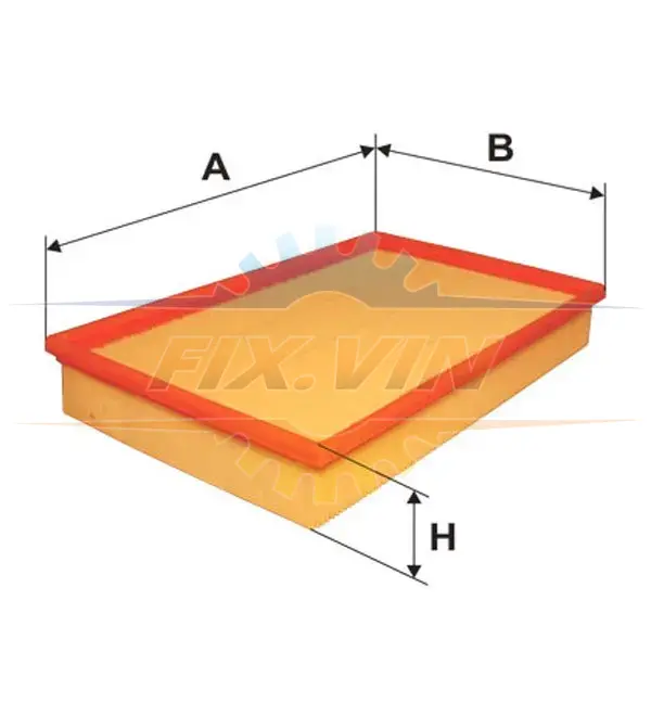 Фільтр повітряний FIAT /AP038 (вир-во WIX-FILTERS UA) WIX FILTERS WA6200 (фото 1)