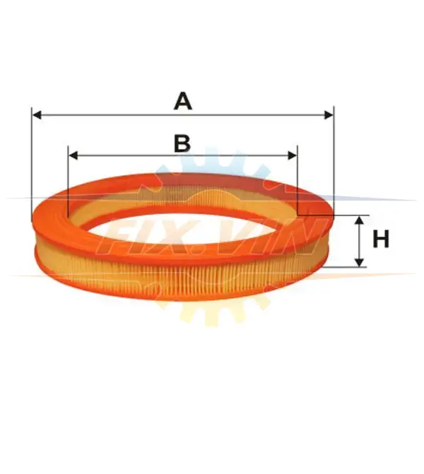 Фільтр повітряний BMW /AR210 (вир-во WIX-FILTERS) WIX FILTERS WA6391 (фото 1)