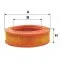 Фільтр повітряний /AR219 (вир-во WIX-FILTERS) WIX FILTERS WA6401 (фото 1)