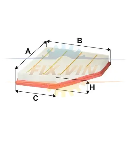 Фільтр повітряний BMW 1, 3, 4 2.0-4.0i 15- (вир-во WIX-FILTERS) WIX FILTERS WA9824 (фото 1)
