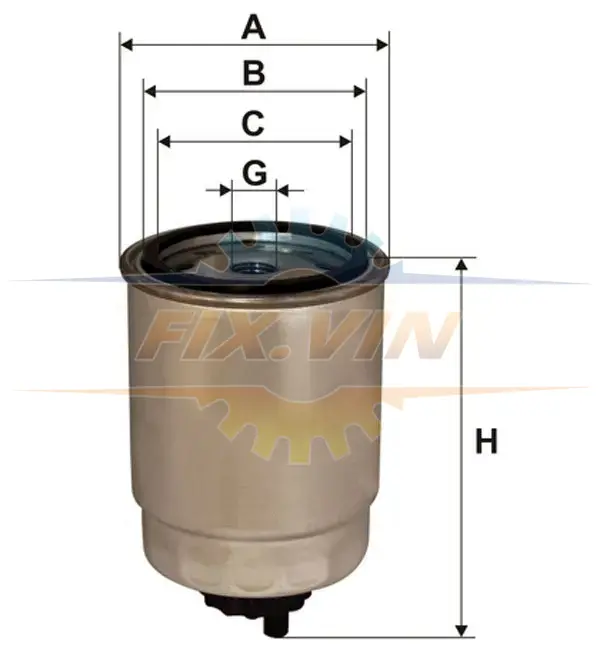 Фільтр палив. PP864/ (вир-во WIX-FILTERS) WIX FILTERS WF8068 (фото 1)