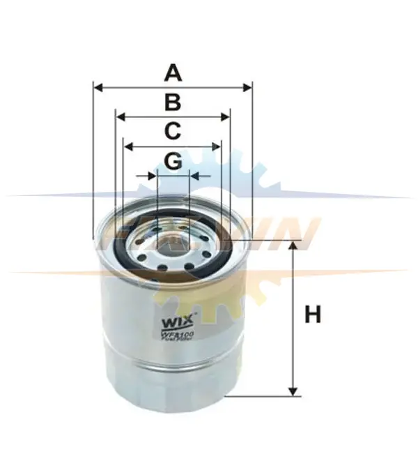 Фільтр палив. NISSAN SUNNY /PP904 (вир-во WIX-FILTERS) WIX FILTERS WF8100 (фото 1)