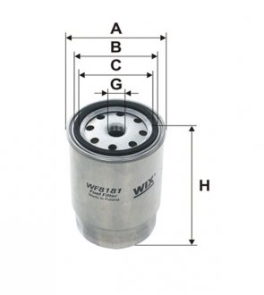 Паливний фільтр WIX FILTERS WF8181