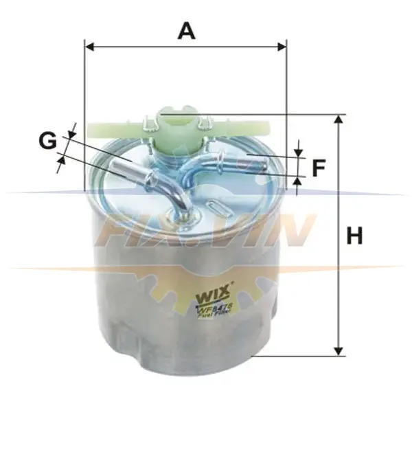 Фільтр палив. Nissan Qashqai, X-Trail; Renault Koleos (вир-во WIX-FILTERS) WIX FILTERS WF8478 (фото 1)