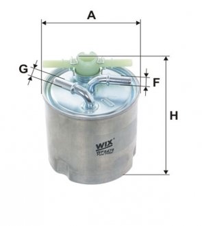 Фільтр палив. Nissan Qashqai, X-Trail; Renault Koleos (WIX-FILTERS) WIX FILTERS WF8478