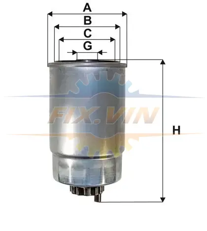 Фільтр паливний CHRYSLER VOYAGER 2.8 CRD 07-, DODGE CALIBER 2.2 CRD 10- (вир-во WIX-FILTERS) WIX FILTERS WF8499 (фото 1)