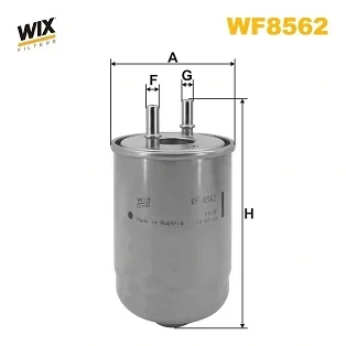 Фільтр паливний RENAULT MEGANE III, SCENIC III 1.5 DCI 12- (вир-во WIX-FILTERS) код двигуна: K9K 636 WIX FILTERS WF8562
