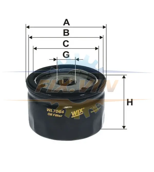 Фільтр оливний WIX FILTERS WL7064 (фото 1)