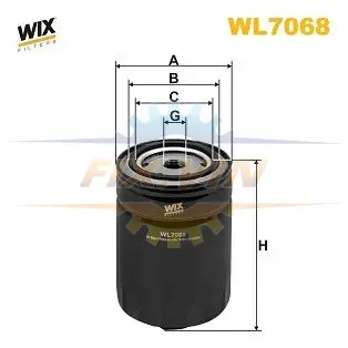 Фільтр масляний двигуна AUDI, VW /OP525 (вир-во WIX-FILTERS UA) WIX FILTERS WL7068 (фото 1)