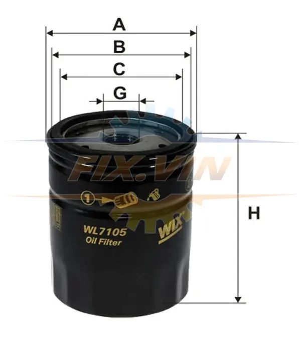 Фільтр масляний двигуна BMW /OP556 (вир-во WIX-FILTERS UA) WIX FILTERS WL7105 (фото 1)