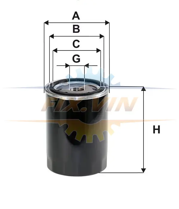 Фільтр масляний двигуна CITROEN, PEUGEOT /OP620 (вир-во WIX-FILTERS) WIX FILTERS WL7176 (фото 1)