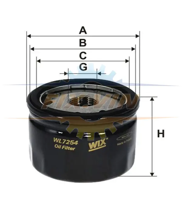 Фільтр масляний WIX FILTERS WL7254 (фото 1)
