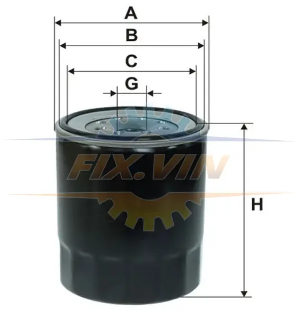 Фільтр масляний двигуна /OP636/1 (вир-во WIX-FILTERS) WIX FILTERS WL7307 (фото 1)