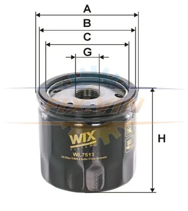 Фільтр масляний WIX FILTERS WL7513 (фото 1)