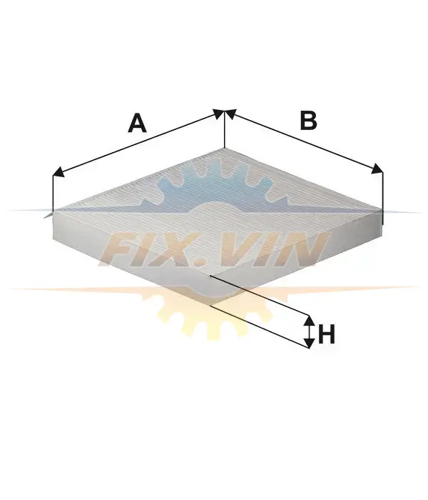 Фільтр салону HYUNDAI SANTA FE 18- (вир-во WIX-FILTERS) WIX FILTERS WP2212 (фото 1)