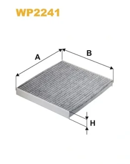 Фільтр салону KIA OPTIMA 17-, HYUNDAI SONATA 16- вугільний (вир-во WIX-FILTERS) WIX FILTERS WP2241