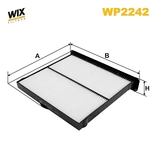 Фільтр салону SUBARU IMPREZA V 16-, XV II 17- (вир-во WIX-FILTERS) WIX FILTERS WP2242