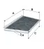 Фільтр салону /K1106A вугільний (вир-во WIX-FILTERS) WIX FILTERS WP9103 (фото 1)