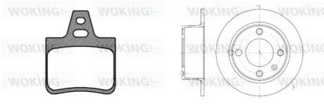 Колодки гальмівні WOKING 80023.00