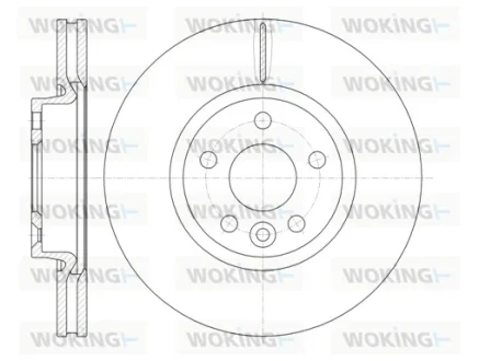 Гальмівний диск перед. Mondeo IV/S-MAX/Galaxy 06-15 (300x28) WOKING D6101910