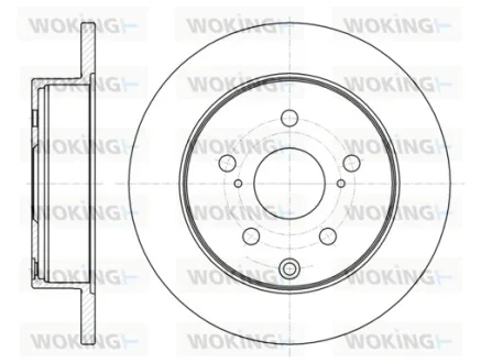 Гальмівний диск задн. HS/RAV 4 (05-21) WOKING D6118800