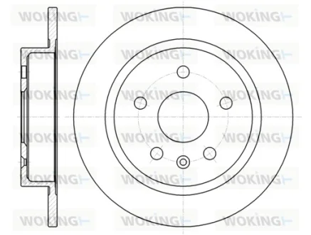 Гальмівний диск задн. Malibu/Regal/Insignia/Insignia/Malibu/9-5 08- WOKING D61279.00
