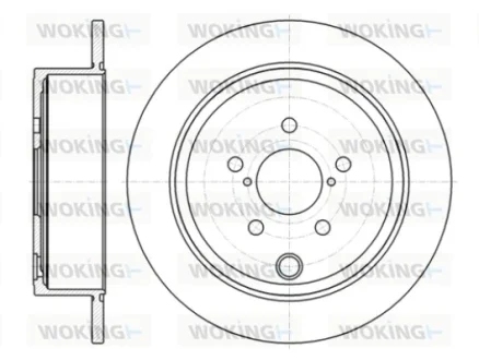 Гальмівний диск задн. Legacy/Outback/Liberty/Impreza/Forester 07- WOKING D6141500
