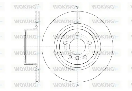 Диск гальмівний задній (кратно 2) (вир-во Remsa) BMW X3F25 10>17 (D61455.10) WOKING D6145510 (фото 1)