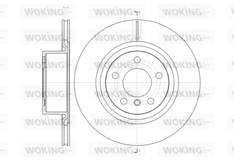 Диск гальмівний задній (кратно 2) (вир-во Remsa) BMW X3F25 10>17 (D61455.10) WOKING D6145510