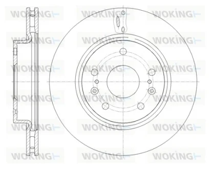 Гальмівний диск пер. Vitara/Escudo/Vitara/Crossover/SX4 13- WOKING D61665.10