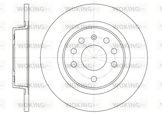 Гальмівний диск зад. Opel Vectra C 02-/Signum 03- (278x12) WOKING D6688.00 (фото 1)