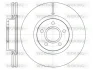 Диск гальмівний передній (кратно 2) (вир-во Remsa) Ford Kuga I II / Focus II III / Connect II / RR Evogue (D6711.10) WOKING D671110 (фото 1)