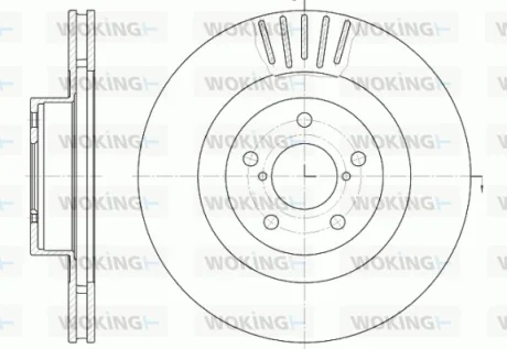 Гальмівний диск BRZ/Forester/Impreza/Legacy/Outback (09-21) WOKING D681610
