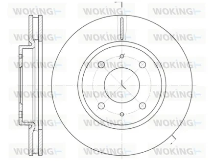 Гальмівний диск перед. Galant/Lancer (99-11) WOKING D6890.10