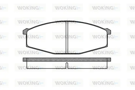 Колодки гальмівні WOKING P0293.00