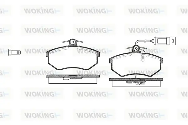 Колодки гальмівні диск. перед. (вир-во Remsa) Chery Amulet ii 1.8 10-,Chery Amulet ii 2.0 10- WOKING P0343.02 (фото 1)