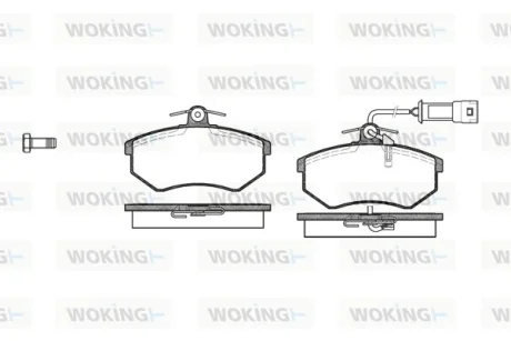Колодки гальмівні диск. перед. (вир-во Remsa) Chery Amulet ii 1.8 10-,Chery Amulet ii 2.0 10-  WOKING P0343.02