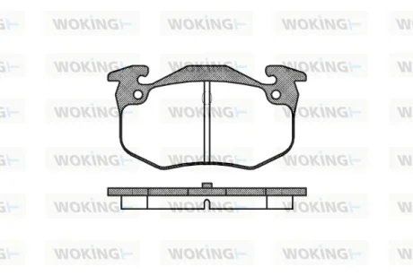 Колодки гальмівні WOKING P0443.60