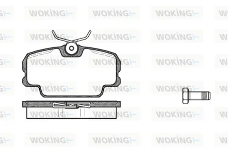 Колодки гальмівні WOKING P0453.00
