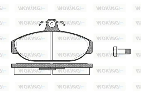 Колодки гальмівні WOKING P0563.00