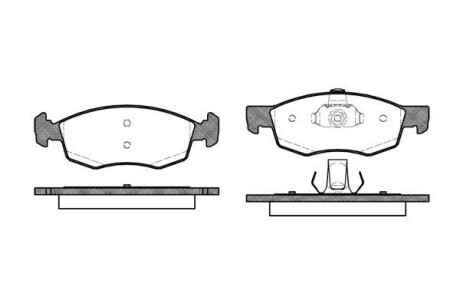 Колодки тормозные дисковые Fiat Doblo I / перед ATE ver. (P0723.30) WOKING P072330