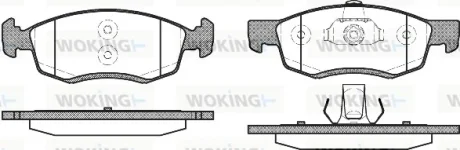 Гальмівні колодки пер. Logan/Sandero (07-15) WOKING P0723.32