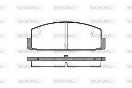 Колодки гальмівні WOKING P0793.10