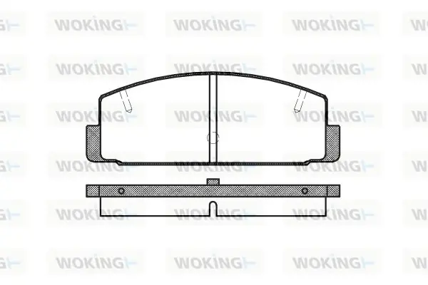 Гальмівні колодки зад. Mazda 6/626 1.8-2.5 99-13 WOKING P079320 (фото 1)