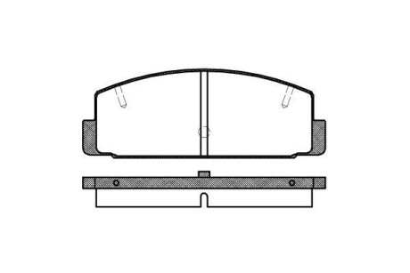 Колодки тормозные дисковые Mazda 6 I II / задн (P0793.20) WOKING P079320